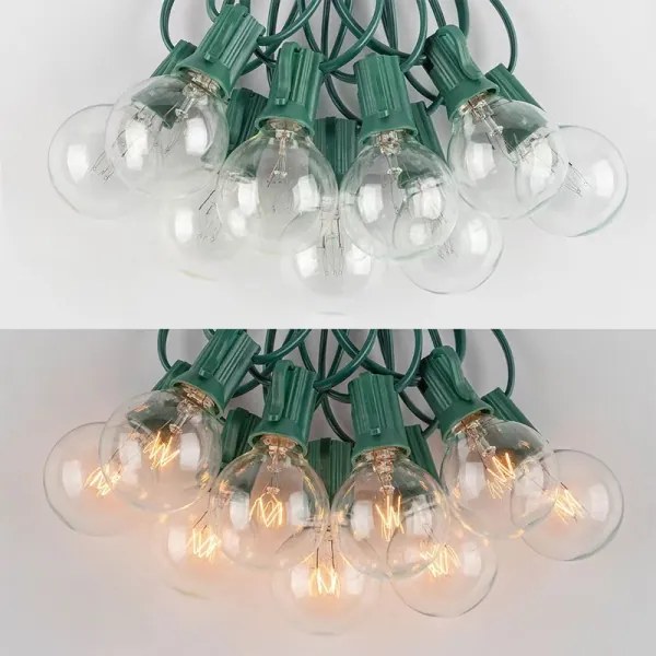 Brilagi -LED Ghirlanda decorativa da esterno 25xE12 20m verde IP44 bianco caldo