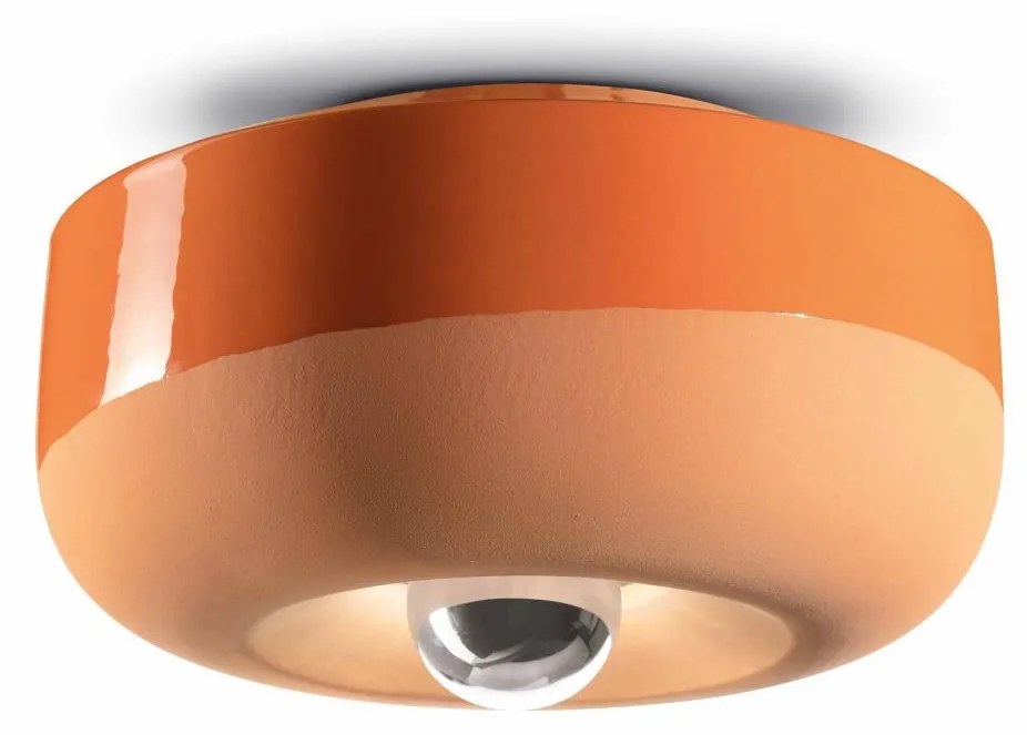 Ferroluce Decò  Bellota  Plafoniera  1 luce  C2542 Arancio pesca