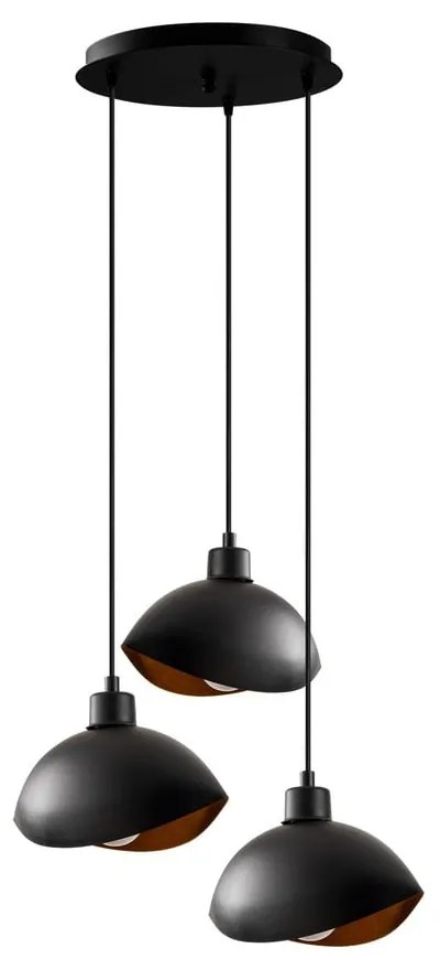 Lampada a sospensione nera con paralume in metallo ø 50 cm Sivani - Opviq lights