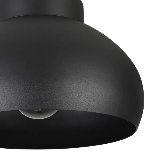 Eglo 900553 - Plafoniera MOGANO 1xE27/40W/230V nero