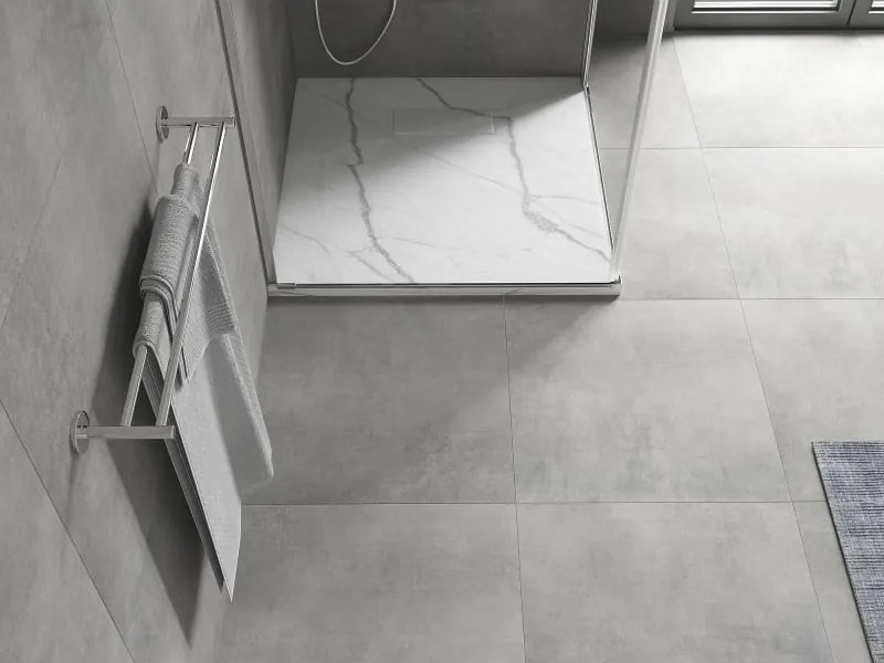 Mexen Hugo piatto doccia quadrato SMC 90 x 90 cm, pietra bianca - 42159090