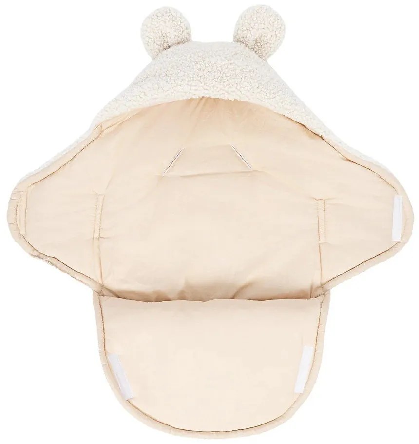 Copertina per neonati color crema in sherpa 45x80 cm – Meowbaby