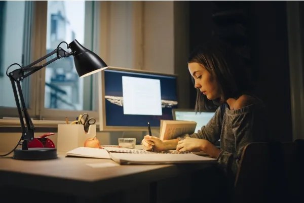 Osram - Lampada da tavolo DESK LINE 1xE27/11W/230V nera