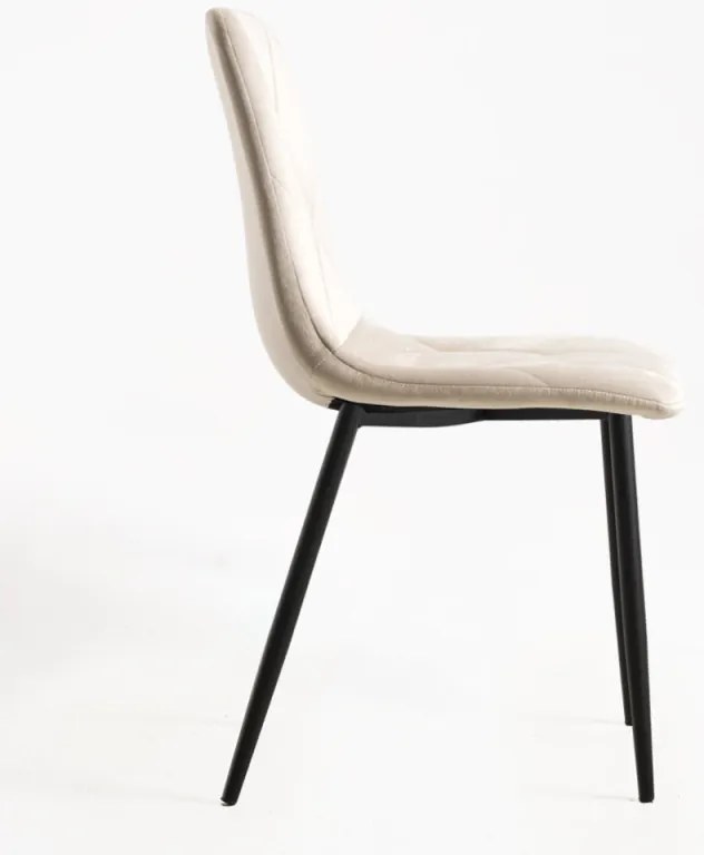 Sedia Lyke Velluto - Beige