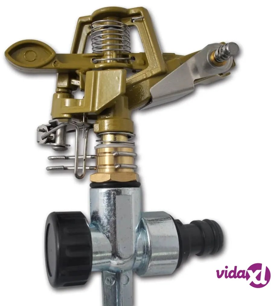 vidaXL Set 2 pz Spruzzatore giardino innaffiatura con picchetto metallo zinco
