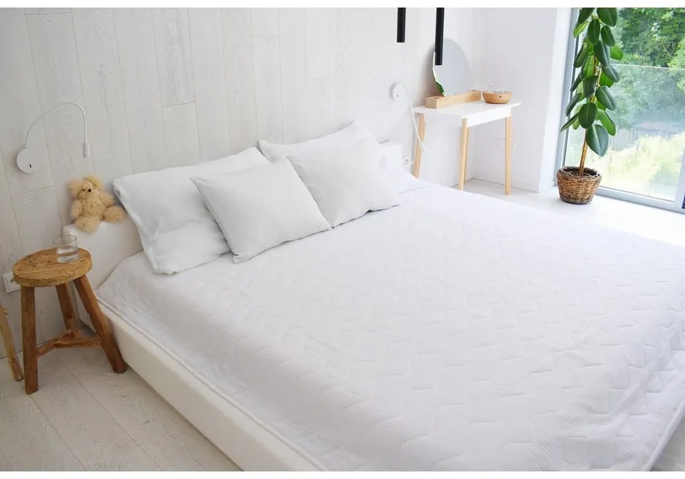 Copriletto trapuntato in mussola bianca 210x240 cm Plain Muslin - Butter Kings