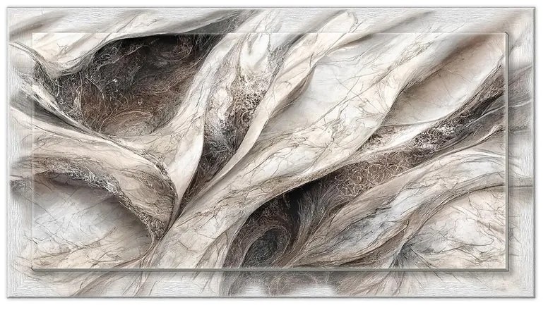 Stampa incorniciata su tela Fluid mix multicolore 135 x 75 cm
