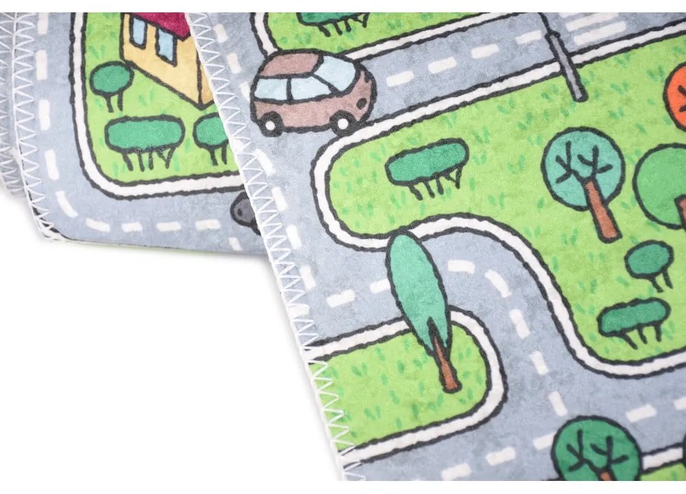 Tappeto verde per bambini 120x180 cm Green Neighborhood - Vitaus