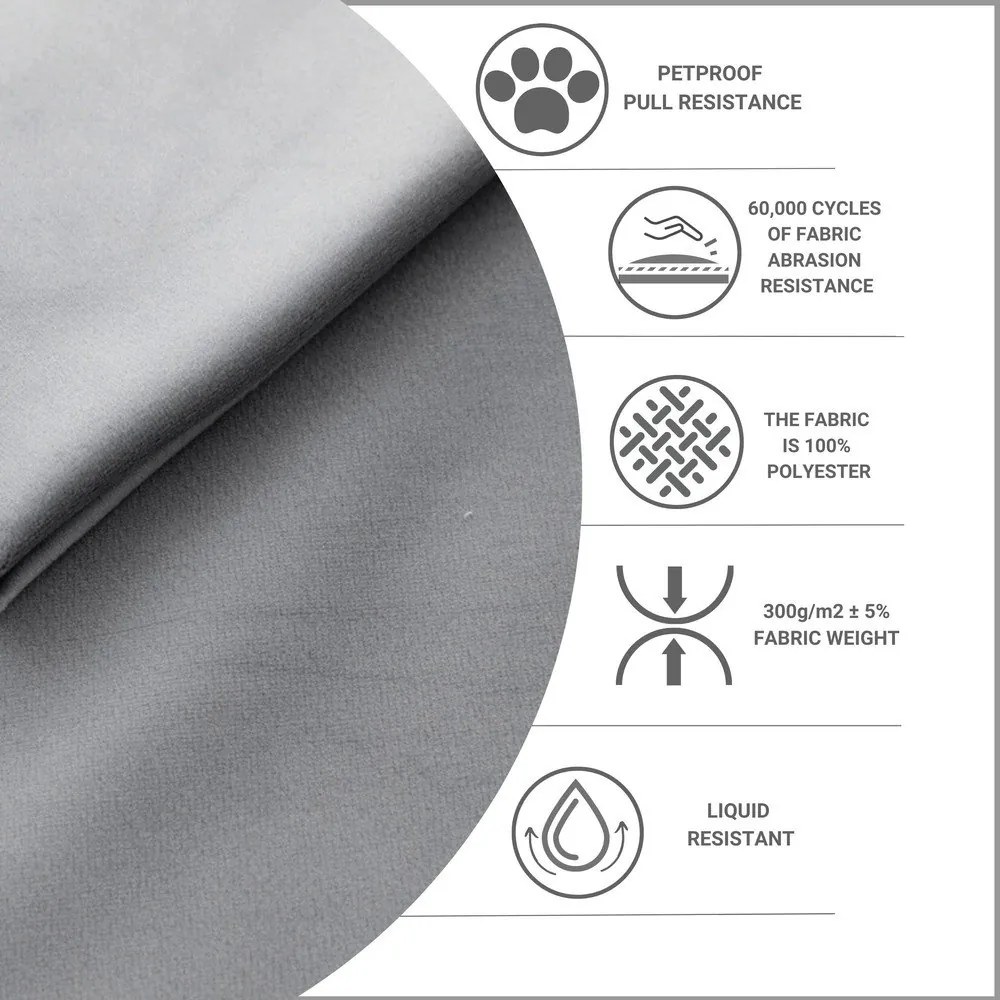 Letto matrimoniale imbottito grigio con spazio contenitivo e rete 160x200 cm Noto - Maison de Rêve