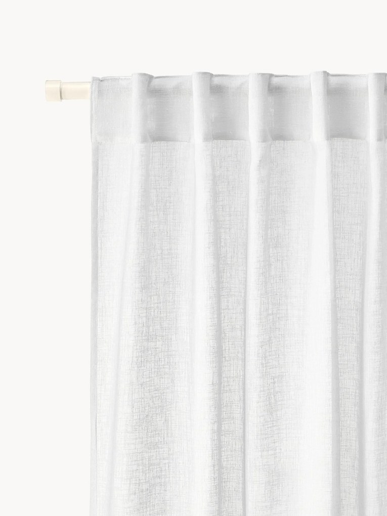 Set di 2 tende semitrasparenti con multibanda Ibiza, larg. 135 cm