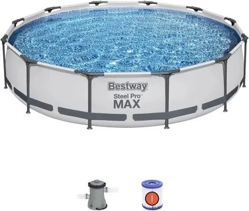 Piscina Fuori Terra Rotonda Bestway 56416 Steel Pro Max 366x76h cm