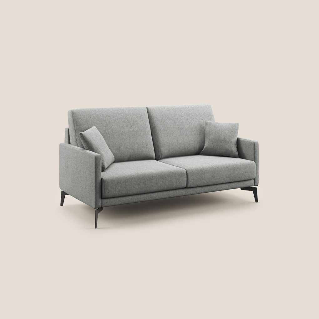 Saturno divano moderno in tessuto morbido impermeabile T03 grigio chiaro