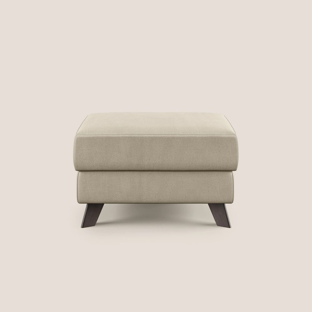 Moon Pouf contenitore e piedini alti in microfibra impermeabile T11
