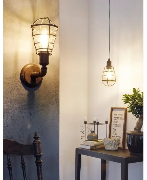 Eglo 49809 - Lampada a sospensione PORT SETON 1xE27/60W