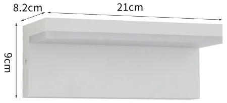 Brilagi - Applique da esterno LED TESSI LED/10W/230V bianco IP54