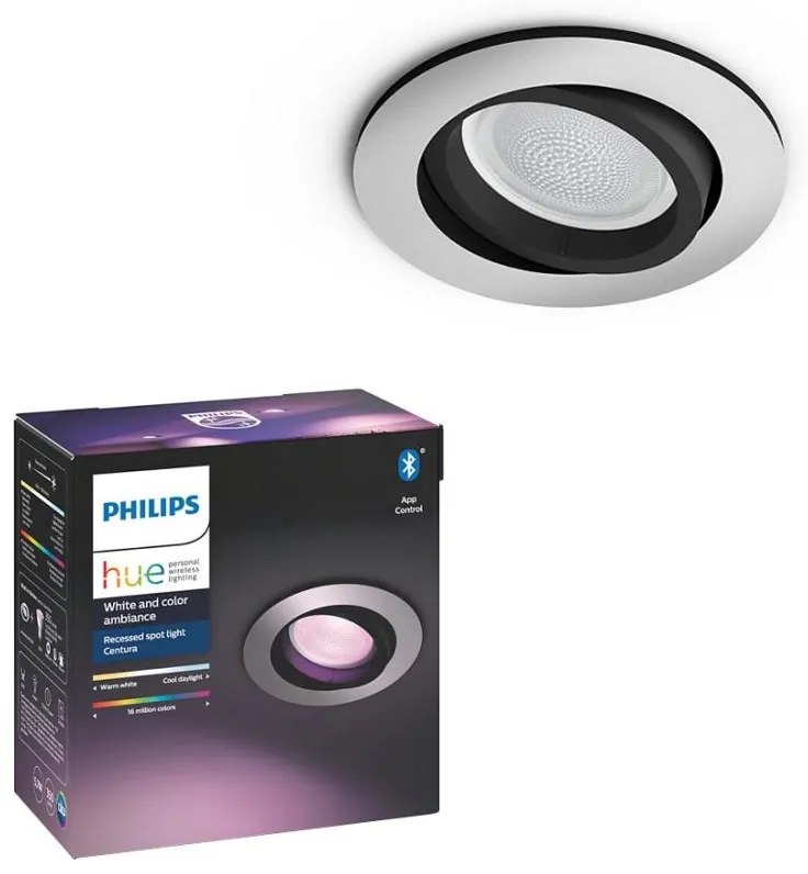 Philips 50451/48/P7 - LED RGB Lampada da incasso Hue CENTURA 1xGU10/5,7W/230V