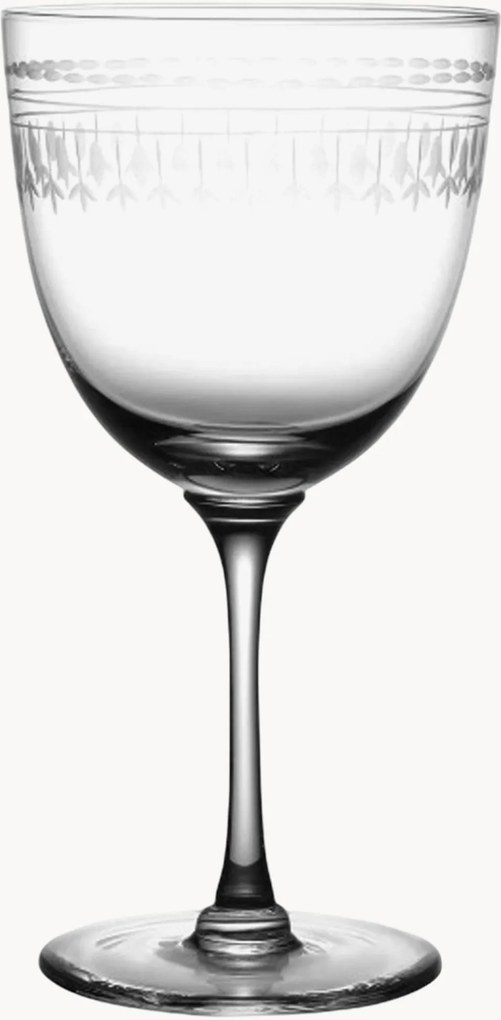 Set di 4 bicchieri da vino in cristallo soffiato Ovals