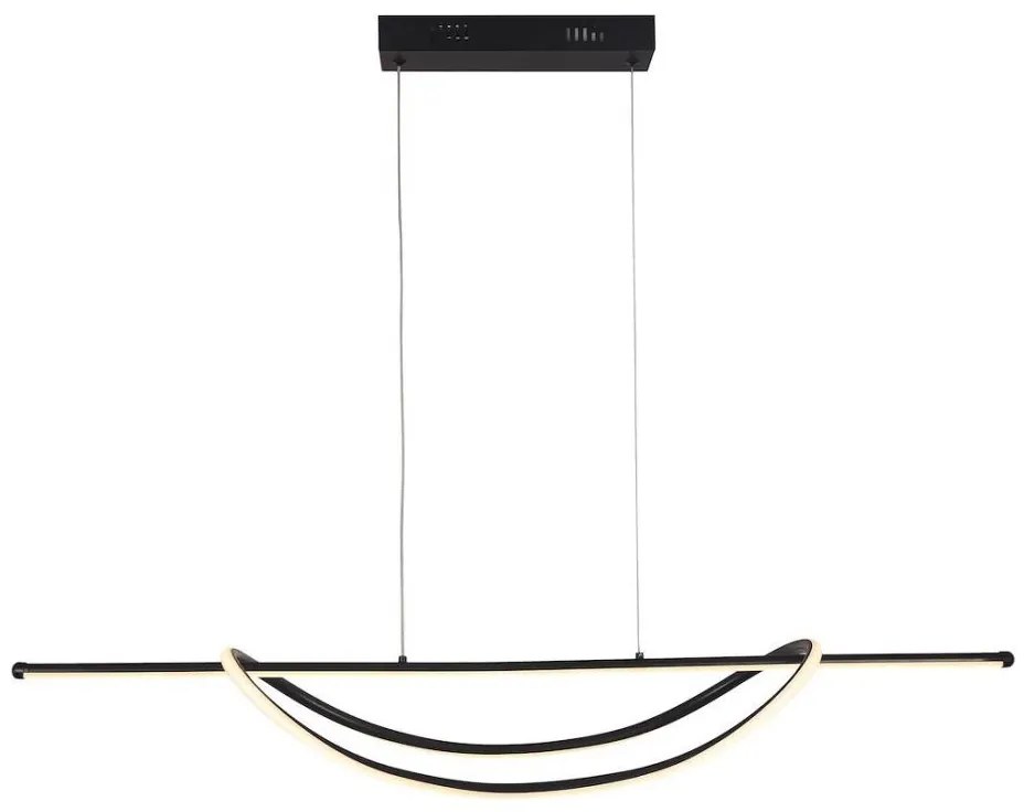 Lampadario LED a sospensione con filo AMBAR LED/35W/230V nero