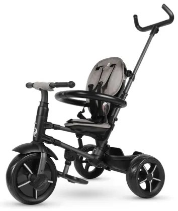 QPlay - Triciclo per bambini 3in1 RITO STAR grigio chiaro