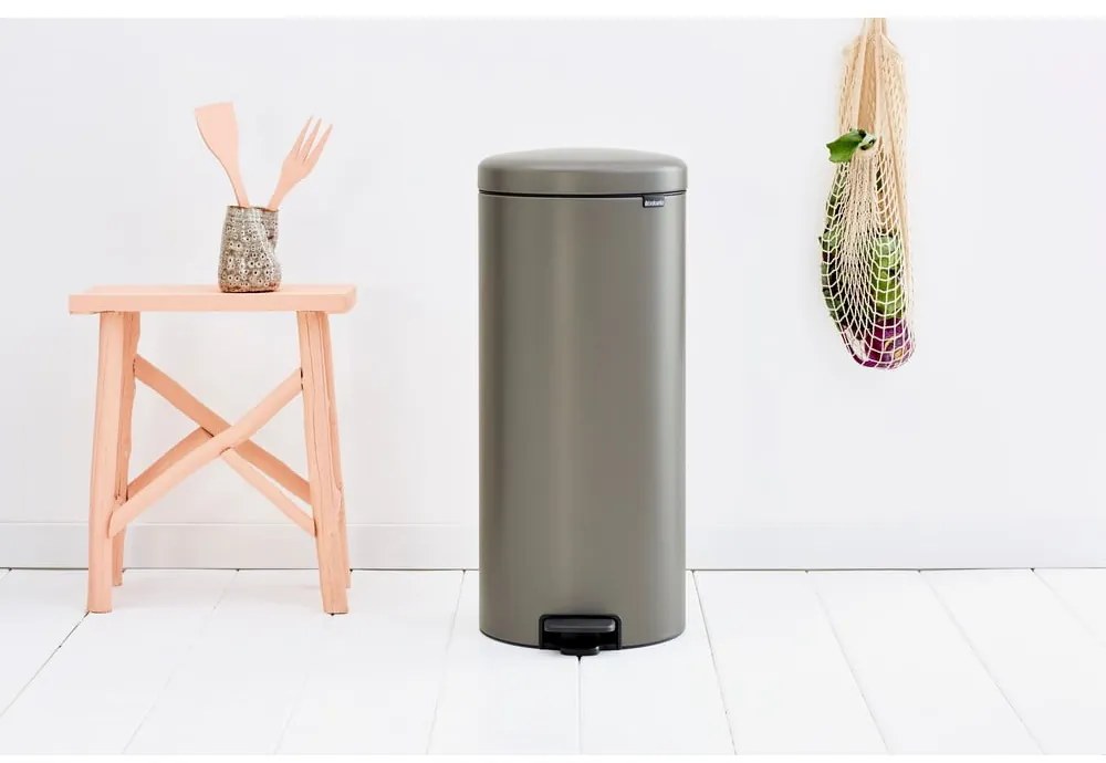 Bidone grigio in acciaio 30 l NewIcon - Brabantia