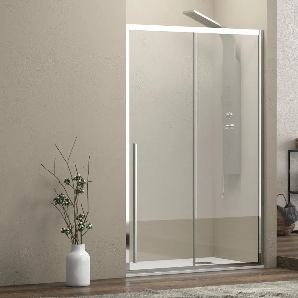 Porta doccia nicchia 100cm scorrevole vetro 8mm altezza 200h | KEL4000 - KAMALU