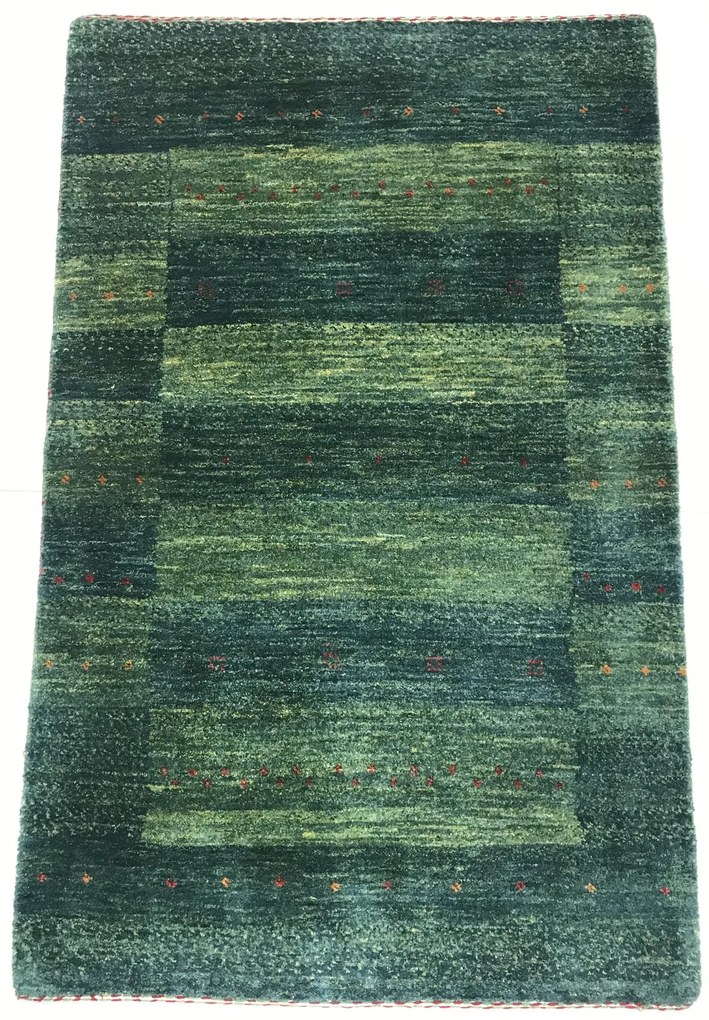 Loribaft Tappeto persiano 80 x 120 Verde (Iran) Annodato A Mano