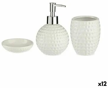 Set da Bagno Bianco Ceramica (12 Unità)