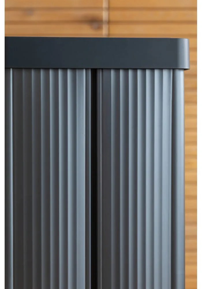 Cestino per la spazzatura grigio touch in plastica riciclata 54 l Verto High - Curver