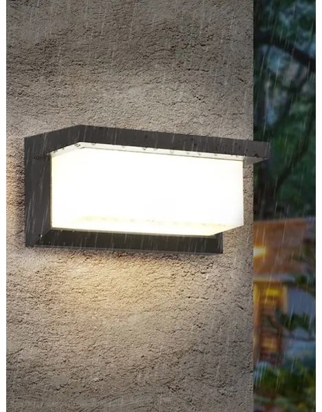 Lampada LED da esterno con lampadina con sensore crepuscolare NEELY 1xE27/9W/230V IP54