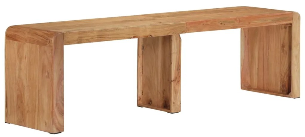 Panca 160x38x45 cm in legno massello di acacia