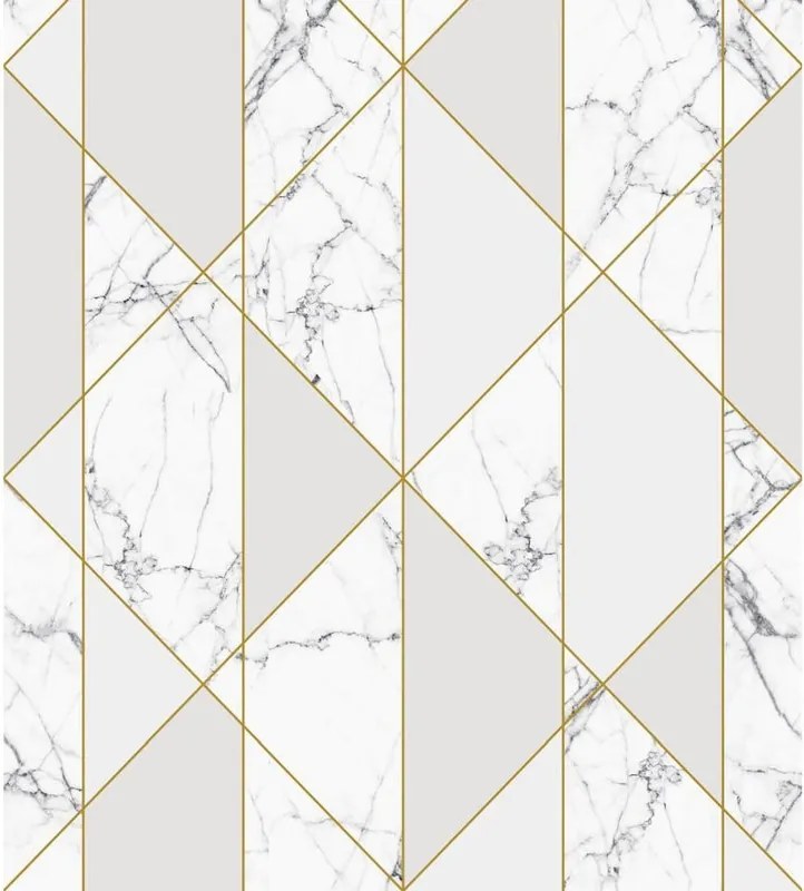 Fotomurale ESTA Linee, grigio e oro 250X279 cm