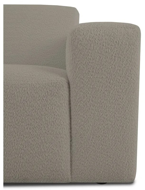 Divano in bouclé marrone chiaro 228 cm Roxy - Scandic