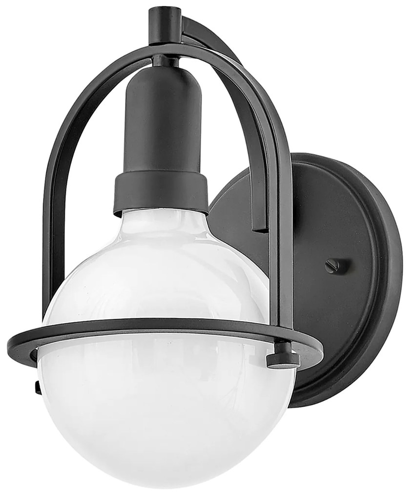 Applique Industrial Nordico Somerset Acciaio Nero 1 Luce E27