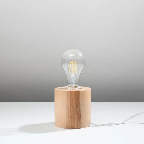 Sollux SL.0674 - Lampada da tavolo SALGADO 1xE27/60W/230V legno