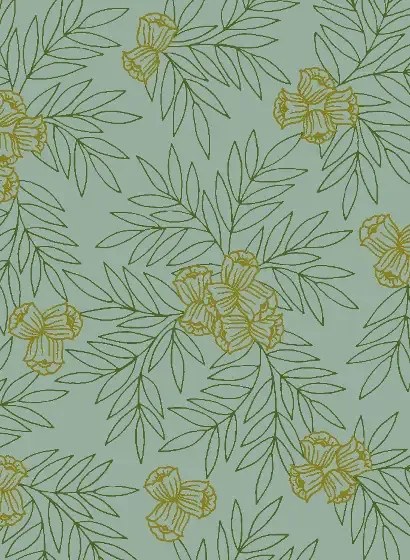 Florale Tapete Muguets von Isidore Leroy - Empire