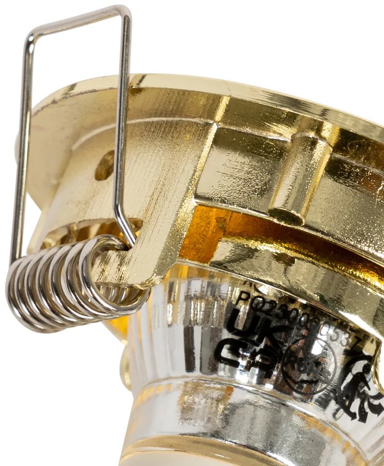 Set di 6 faretti incasso ottone GU10 35mm - Edu