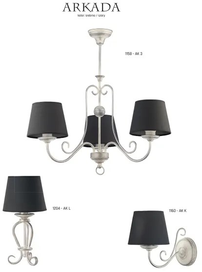 Jupiter 1158 - AK 3 - Lampada a sospensione ARKADA 3xE27/60W/230V