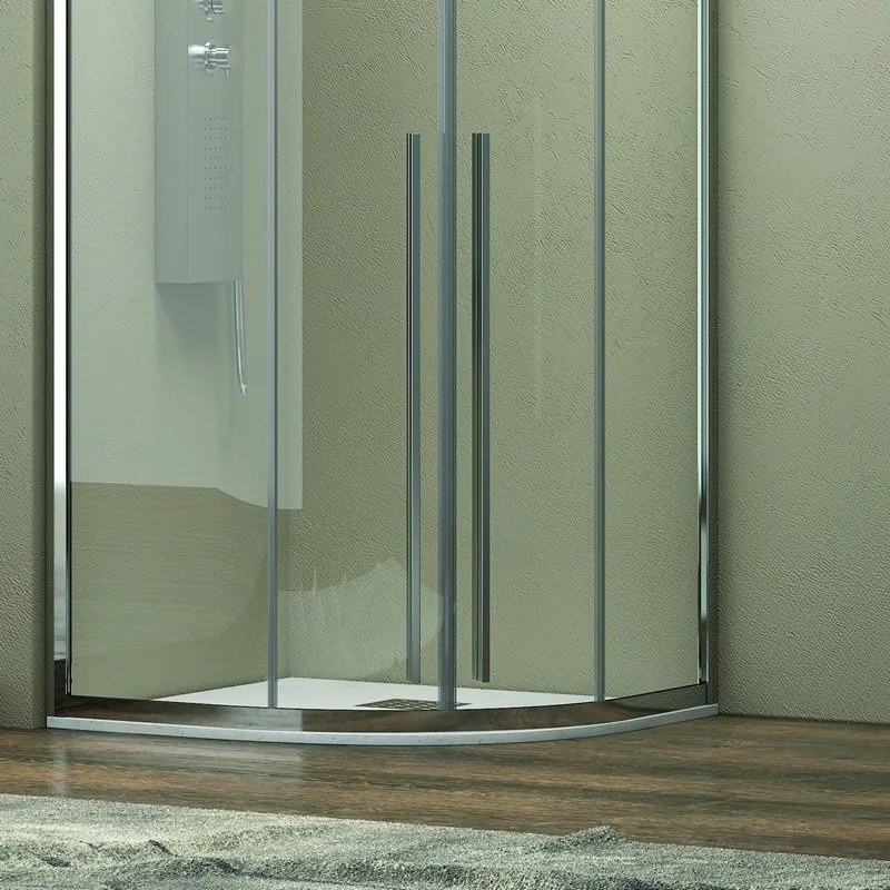 Box doccia circolare 90x90 vetro 8mm anticalcare KE2000 - KAMALU
