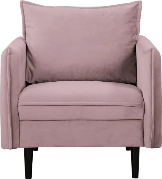 Poltrona lavanda con rivestimento in velluto Juli – Ropez