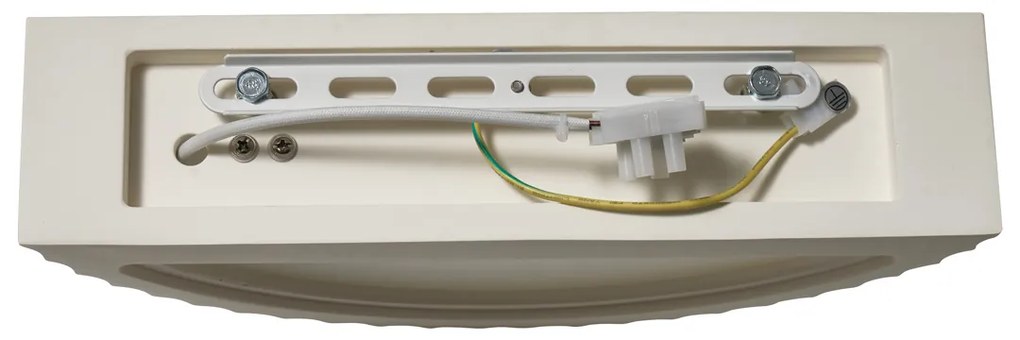 Lampada da parete scandinava bianca organica - Plaster