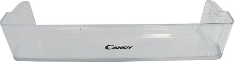 Balconcino Portabottiglie Adatto per Frigoriferi Candy Hoover Haier, Dimensioni 483x110x95 (mm) Trasparente, 43009015, per Modelli CCBS618 CKCN CF18