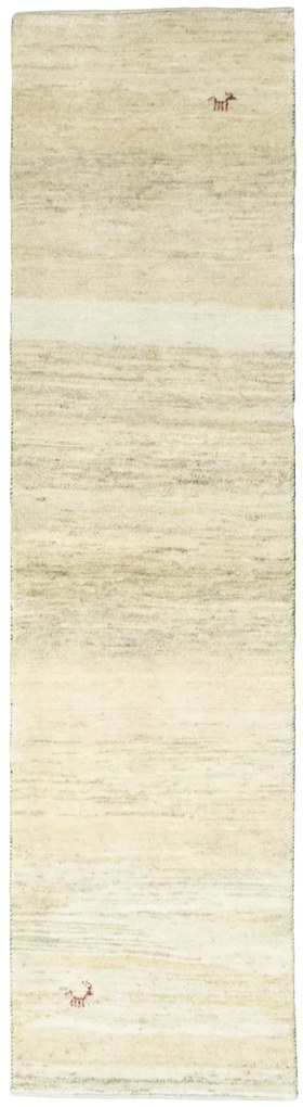 Gabbeh Tappeto 80 x 290 Beige (Iran) Annodato A Mano