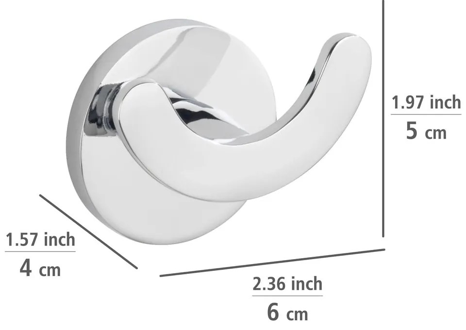 Gancio autoportante in acciaio inox in argento opaco Isera - Wenko