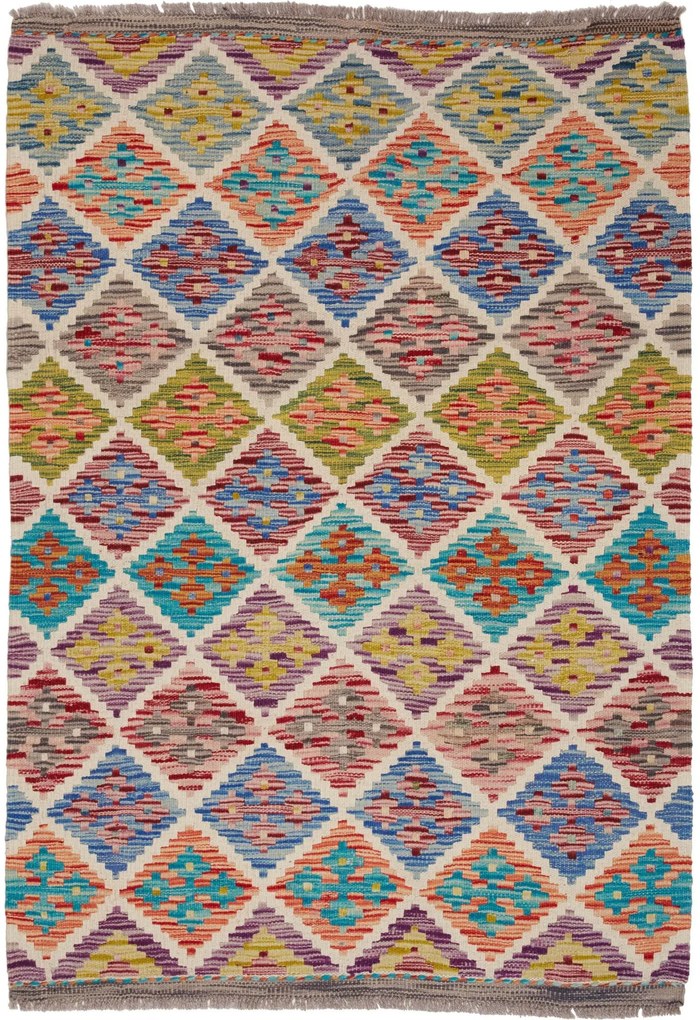 Kilim Tappeto 100x140 (Pakistan) Tessuto A Mano