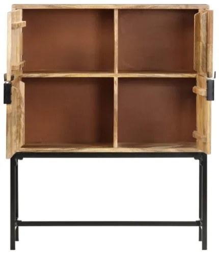 Credenza 80x30x100 cm in Legno Massello di Mango