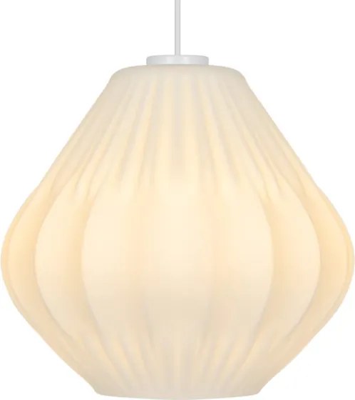 Nordlux - Lampadario a sospensione con cavo MALUCA 1xE27/15W/230V Ø 29 cm bianco