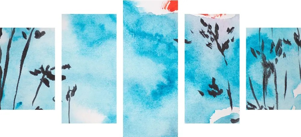 Quadri 5 pezzi – Pittura del cielo giapponese