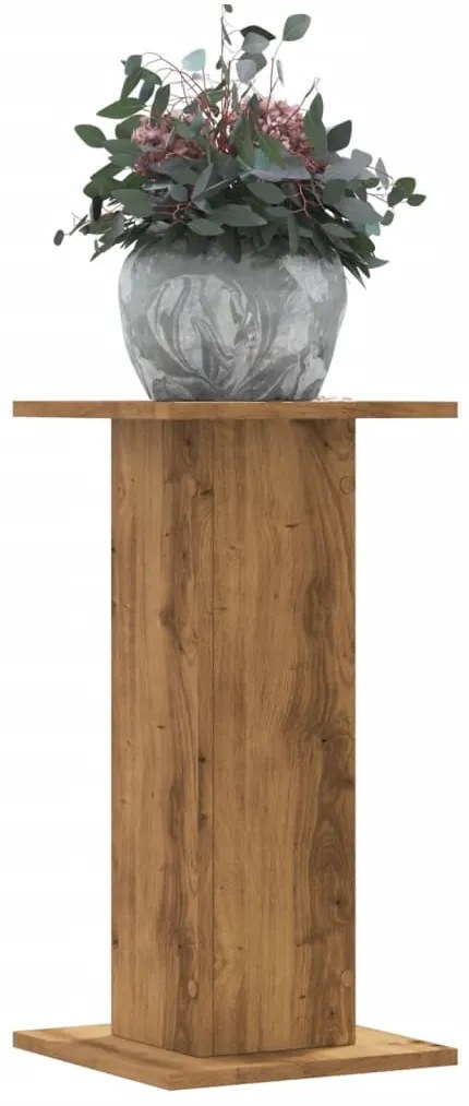 Supporti Piante 2 Pz Rovere Artigianale 30x30x60 Cm Truciolato /