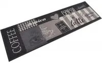 Tappeto da Cucina Lavabile Nero Caff 45x150 cm Vellutocod mxl 95071