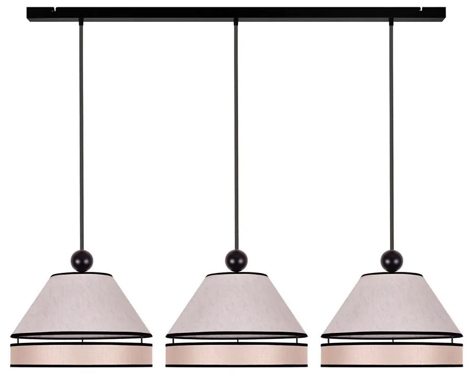 Duolla - Lampadario a sospensione con filo AVIGNON 3xE27/15W/230V beige